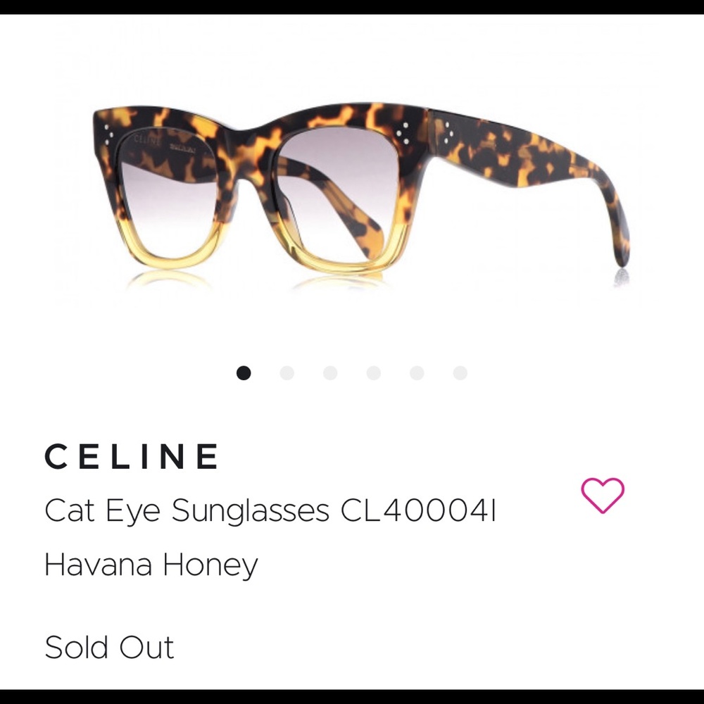 Celine large Catherine sunglasses 40004I. Havana honey. No scratches or damage.